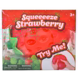 Fun Garden Squishy Strawberry Fidget Toy Red