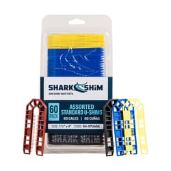 Shark Shim 1.7 in. W X 4 in. L Hard Plastic Shims 60 pk