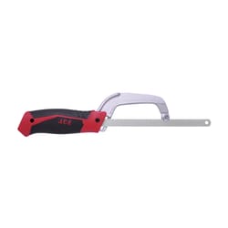 Ace 10 in. Bi-Metal Adjustable Compact Hacksaw Black/Red 1 pc