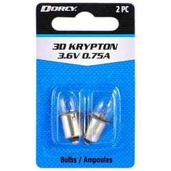 Dorcy 3D Clear Krypton Flashlight Bulb 3.6 V Bayonet Base