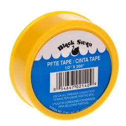 Black Swan Yellow .5 in. W X 260 in. L PTFE Tape