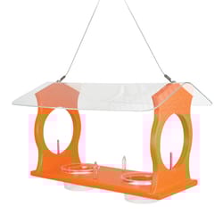 Songbird Essentials Oriole Plastic Diner Fruit and Nut Bird Feeder 2 ports