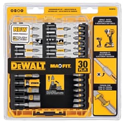 DeWalt Max Fit Screwdriver Bit Set Steel 30 pc