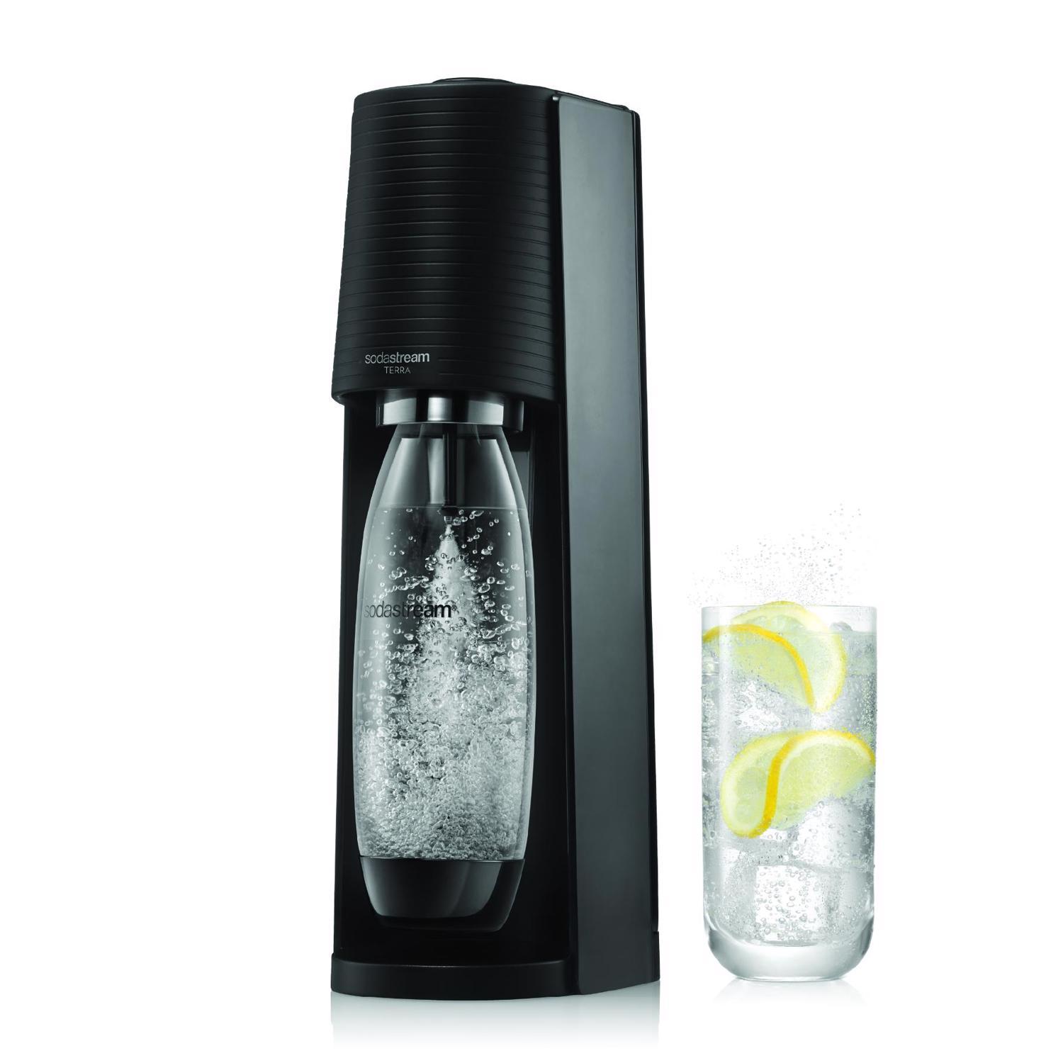 SodaStream Terra Machine Starter Kit Black 1 L Soda Maker Mfr