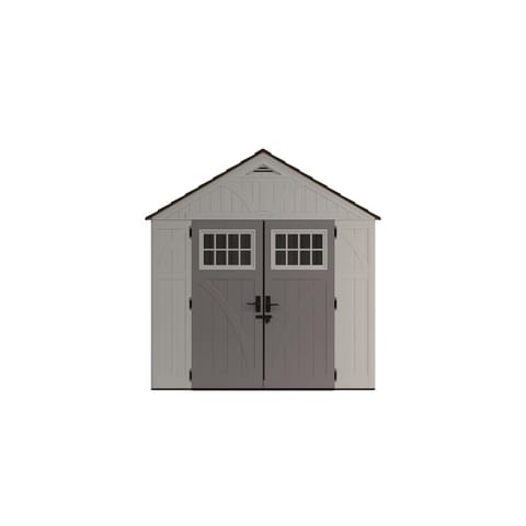 Suncast Tremont 8 ft. x 10 ft. Resin Vertical Peak Storage Shed