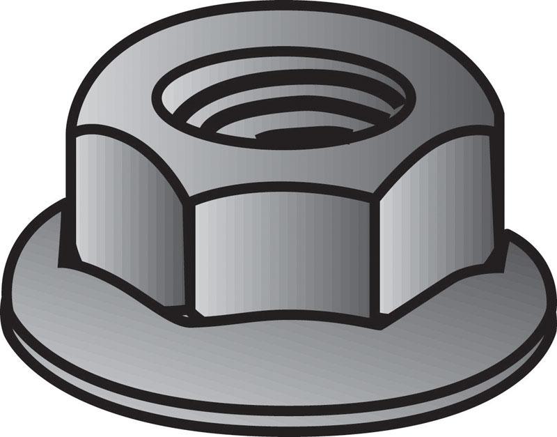 Mopar Valance Bolts & Long U Nuts Black Zinc Coated 1/4-20 X