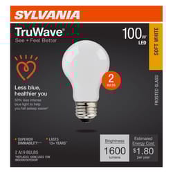 Sylvania TruWave A19 E26 (Medium) LED Bulb Soft White 100 Watt Equivalence 1 pk