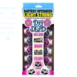 Magic Seasons Multicolored 10 ct LED Day of the Dead String Lights
