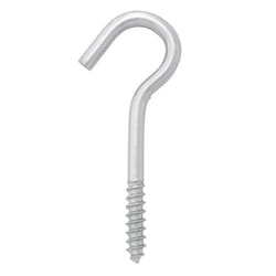 Hampton Small Zinc-Plated Silver Steel 2-1/2 in. L Ceiling Hook 45 lb 1 pk