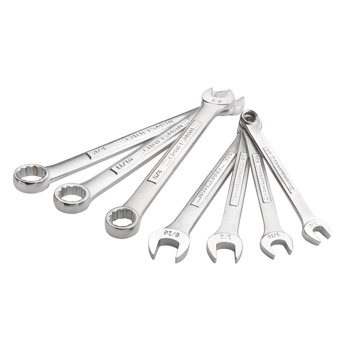 CRAFTSMAN SAE Combination Wrench Set 7 pc