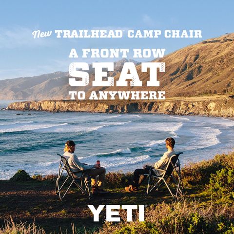 YETI Trailhead Brown/Black Polypropylene Frame Camping Chair