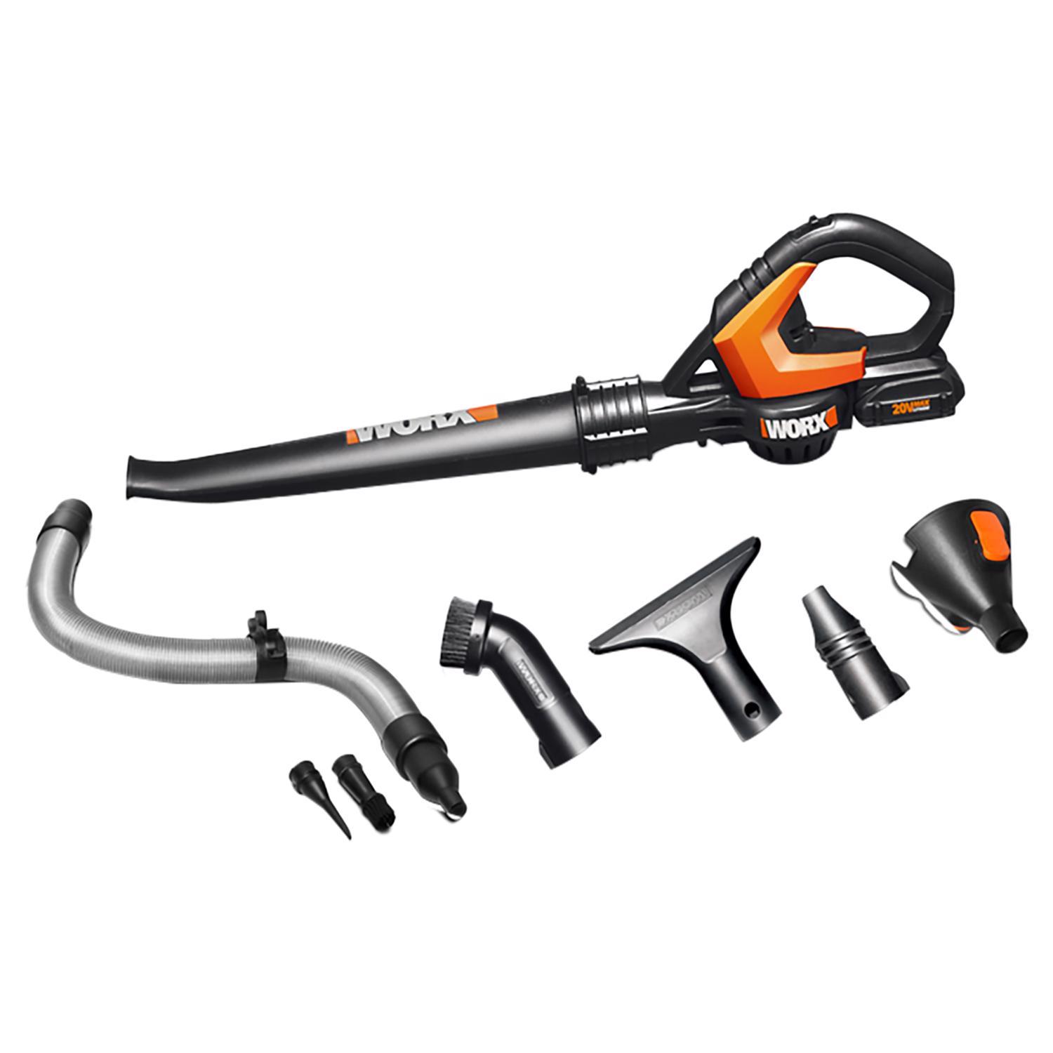 Worx WG545.1 Cordless Leaf Blower & Sweeper - Thumbnail 4