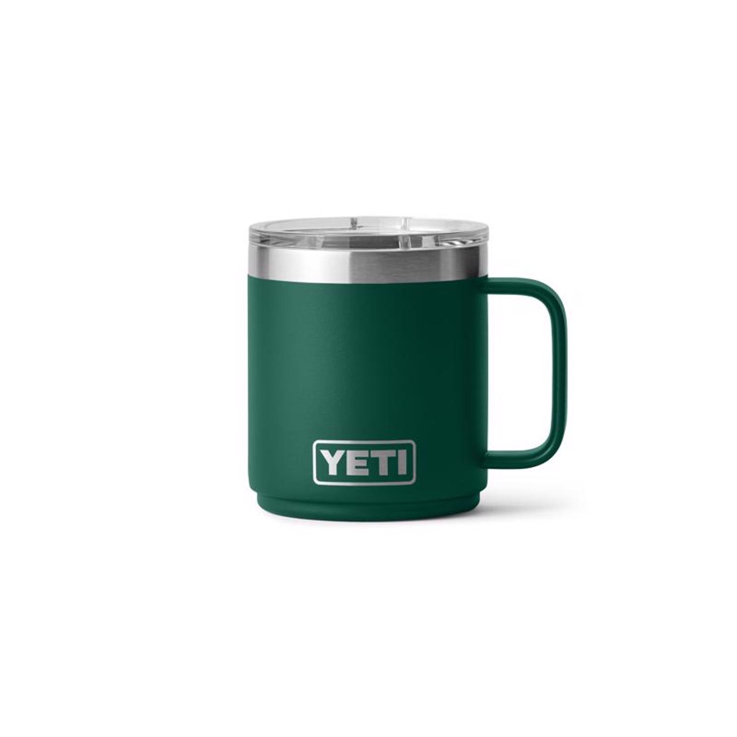YETI Rambler 14 oz Black Forest Green BPA Free Ceramic Lined