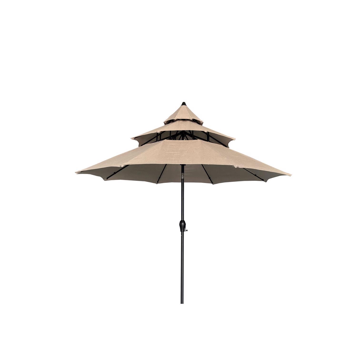 ace hardware patio umbrella stand Living Accents 9 ft. Tiltable White Patio Umbrella Mfr# UM90WGFYQ-01F