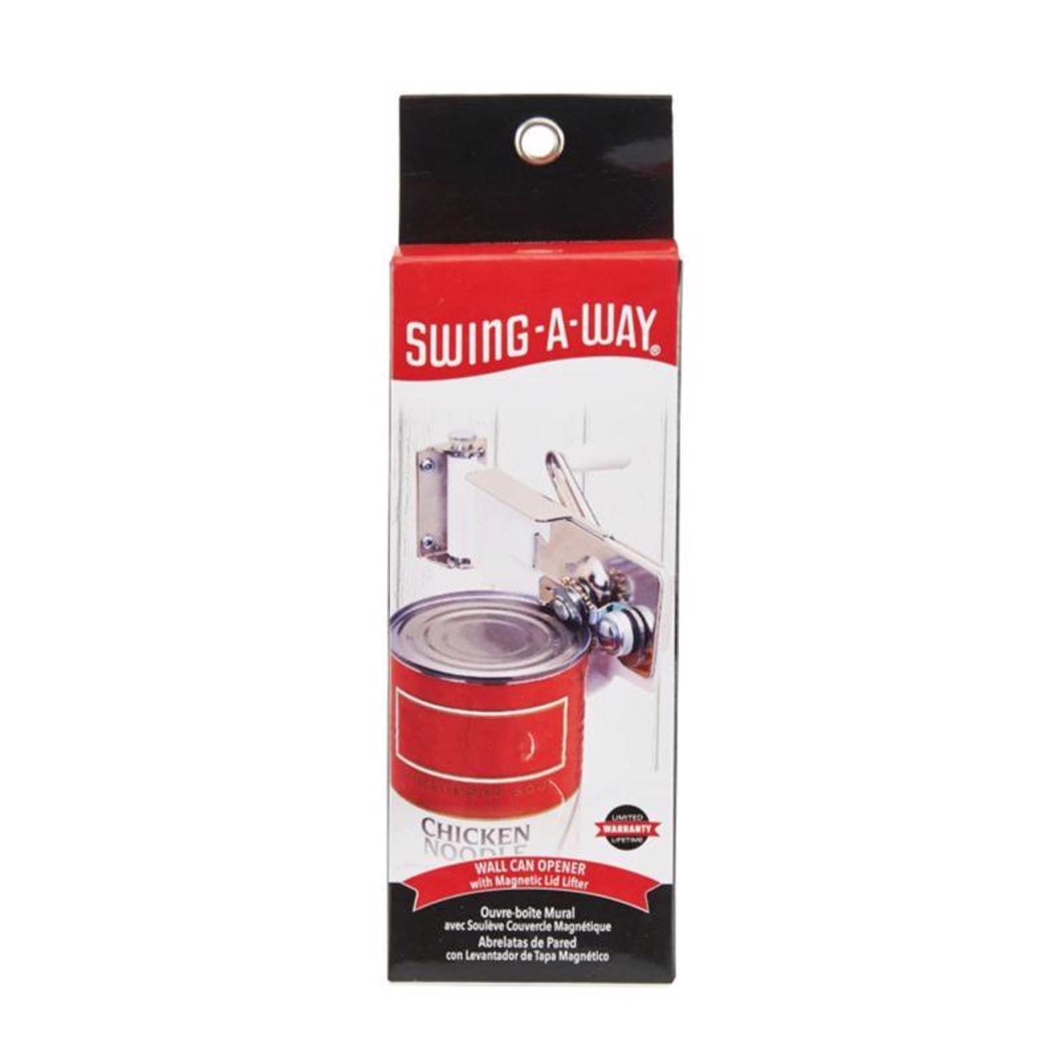 Swing-A-Way White Wall Mount Can Opener
