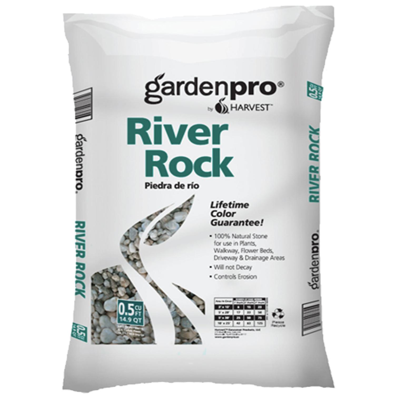 Harvest Garden Pro Multicolored River Rock 0.5 cu ft Mfr# XDP