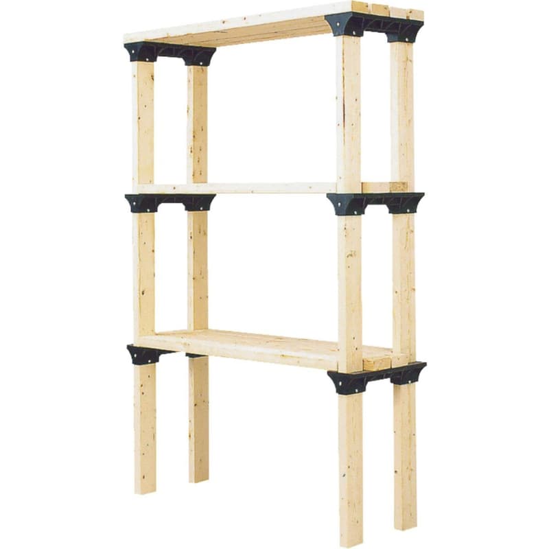 2X4Basics Black Resin Shelf Link Kit 96 in. L Mfr# 90128MI - Ace