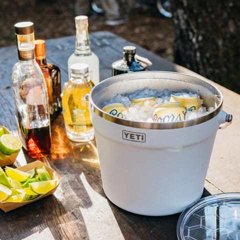 YETI Rambler 256 oz White Stainless Steel Beverage Bucket Mfr
