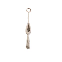 Meesh Drops Natural Macrame 22 in. H Small Pouch Plant Hanger 1 pk