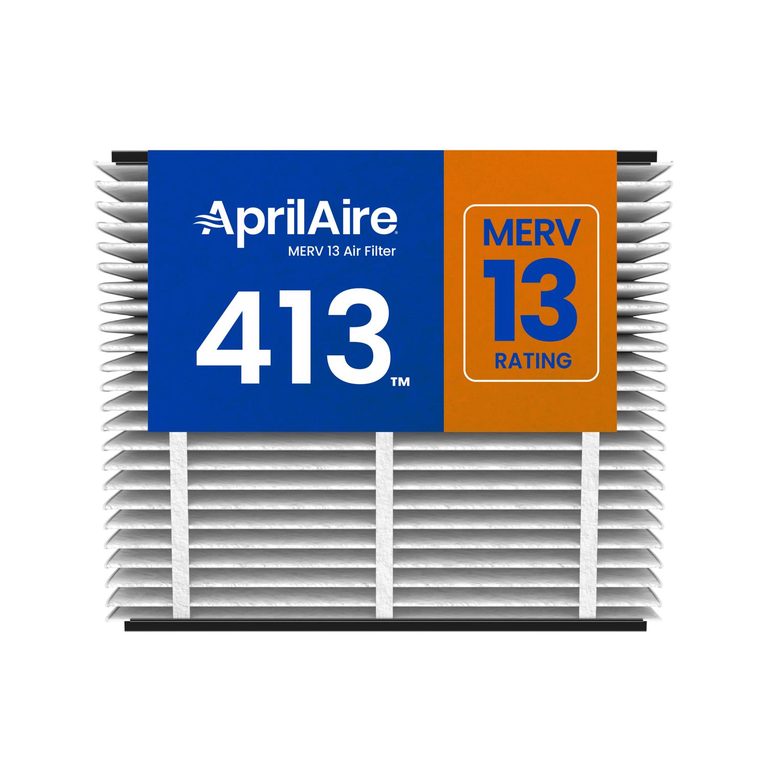 AprilAire 16 in. W X 25 in. H X 4 in. Synthetic Fiber 13 MERV Pleated Air Cleaner Cabinet Air Filter