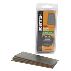 Bostitch 18 Ga. X 2 in. L Coated Steel Brad Nails 1000 pk