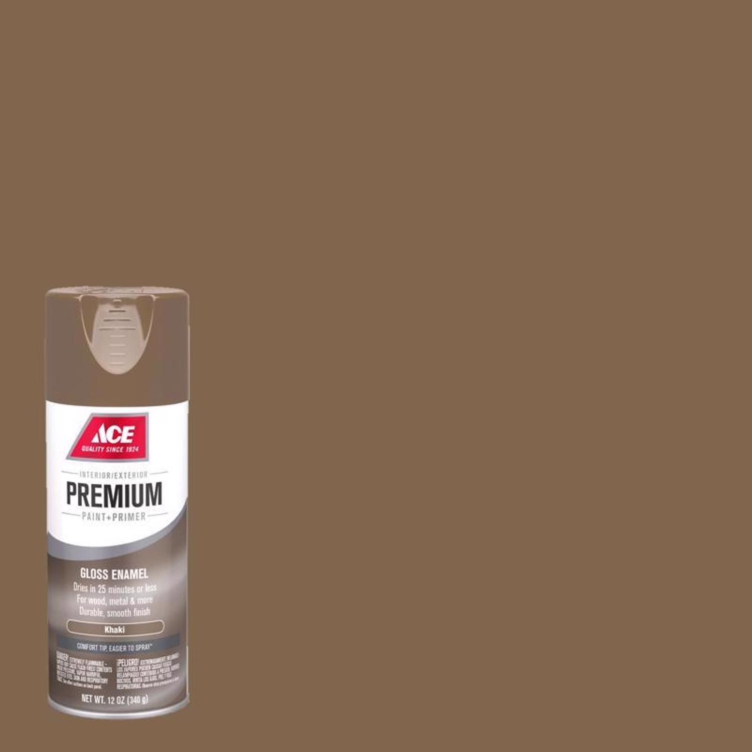 Ace Premium Gloss Burgundy Paint Primer Enamel Spray 12 oz Mfr