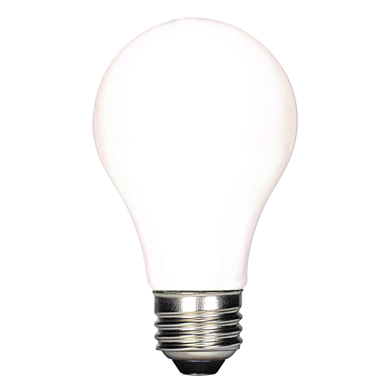 Satco A19 E26 (Medium) Filament LED Bulb Warm White 60 Watt Equivalence 4 pk