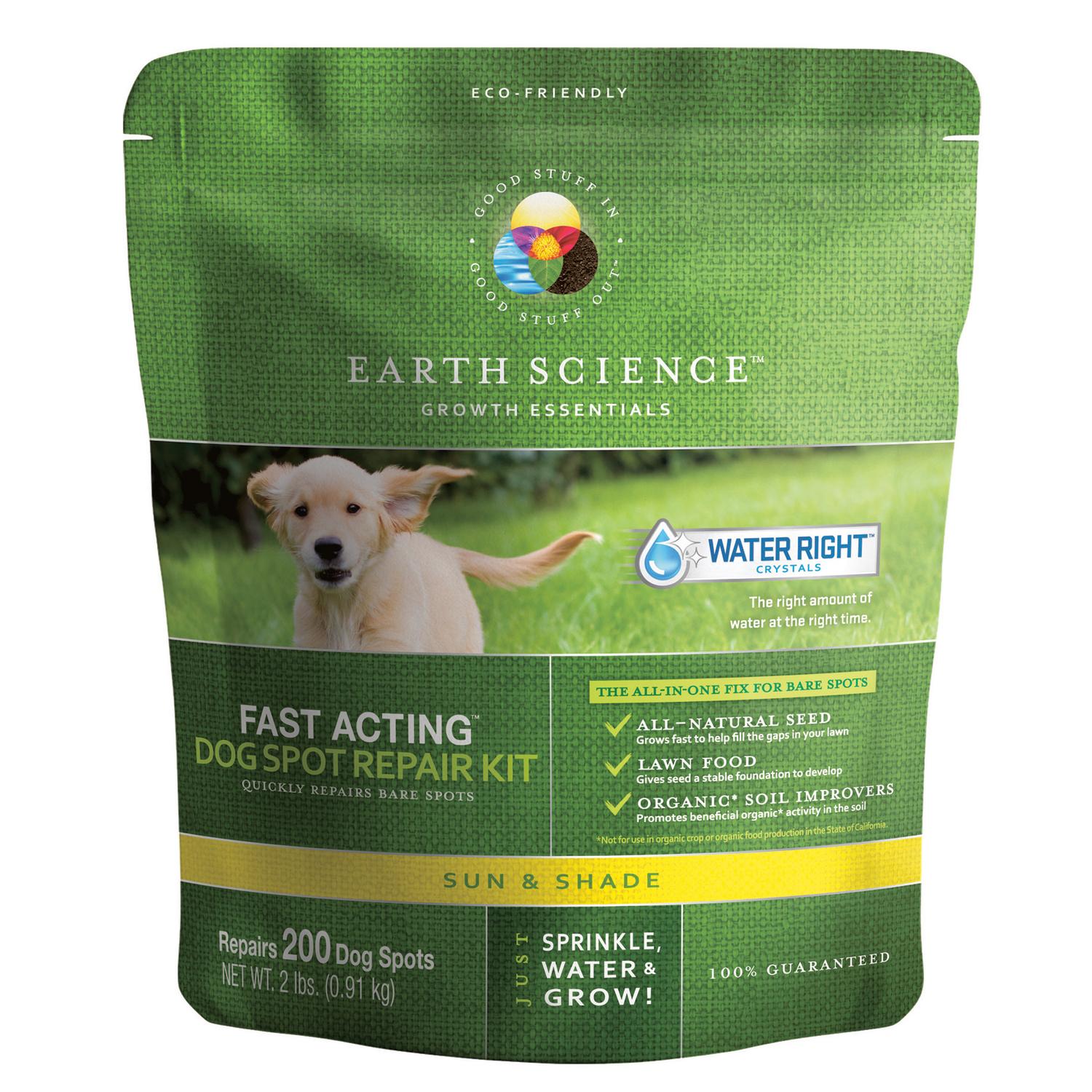 Earth Science Fast Acting Mixed Sun or Shade Pet/Dog Spot Grass Repair Seed