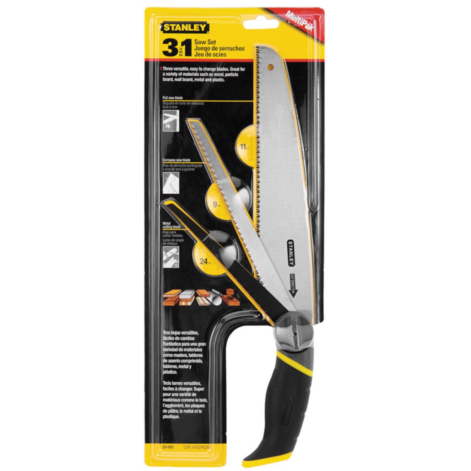 Photos - Saw Stanley High Carbon Steel Multi-Use  11, 9 and 24 TPI 1 pc 20-092 