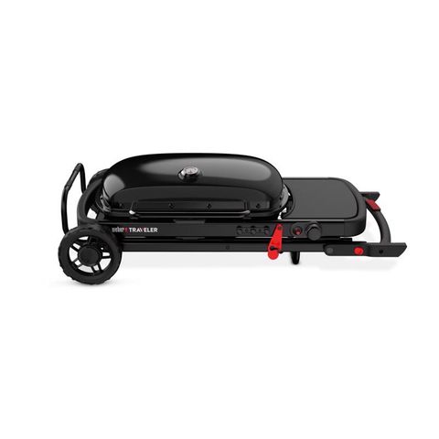 Weber Traveler Stealth 9013001 1 Burner Liquid Propane Portable