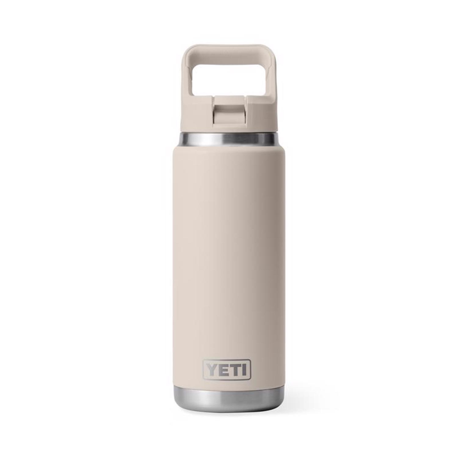 YETI Rambler 26 oz Sandstone Pink BPA Free Bottle with Straw Cap
