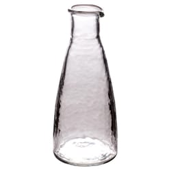Karma 7 in. H X 3 in. L Clear Glass Hammered Carafe