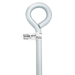 Hampton 1/2 in. X 10 in. L Zinc-Plated Steel Eyebolt Nut Included