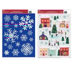IG Design Multicolored Christmas Window Clings 1.2 in.