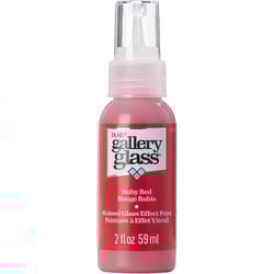 Gallery Glass Ruby Red Craft Paint Exterior and Interior 2 oz
