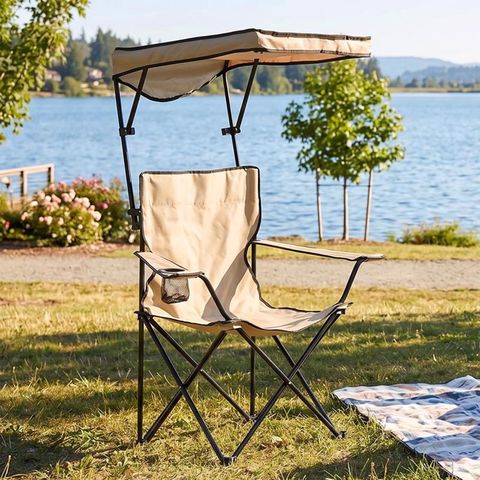 QuikChair Taupe Canopy Folding Quad Chair Mfr# 167582PK4 - Ace