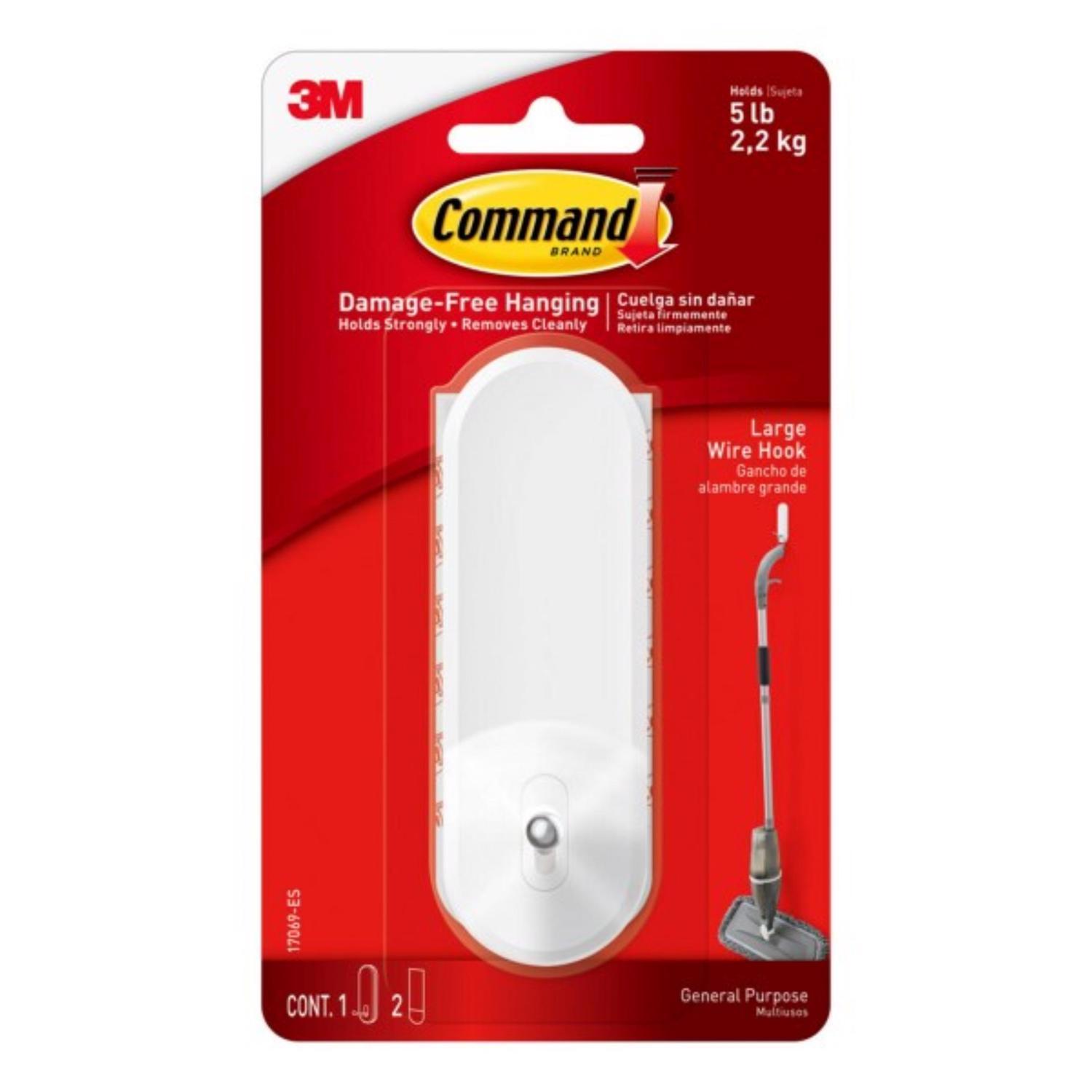 3M Command Large Plastic Wire Hooks 4.14 in. L 1 pk Mfr# 17069-ES