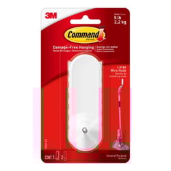 3M Command Large Plastic Wire Hooks 4.14 in. L 1 pk