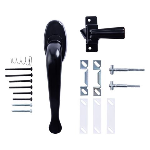 Ace Black Zinc Screen/Storm Door Hardware Set 1 pc Mfr# 01-2153
