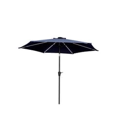 ace hardware solar patio umbrella Replacement Canopy for Allen Roth AG75ADT2-ELSU-B-LS 11' designed to provide superior sun protection and ambient lighting Costway 10FT Patio Umbrella Solar