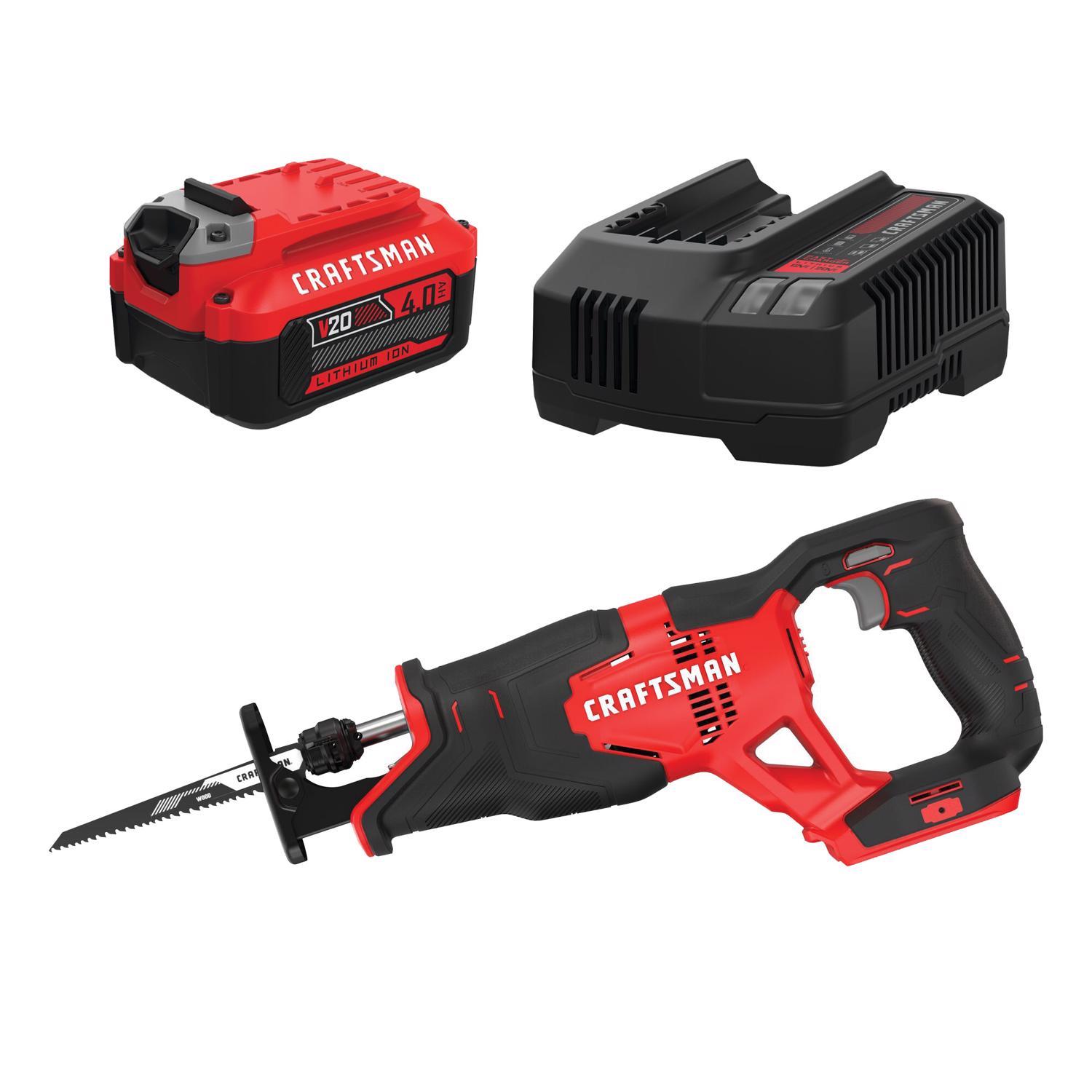 CRAFTSMAN V20 4AH Starter Kit with V20 Reciprocating Saw