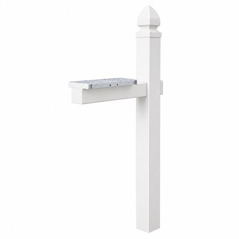 Architectural Mailboxes Whitley 57 in. White Plastic Mailbox Post