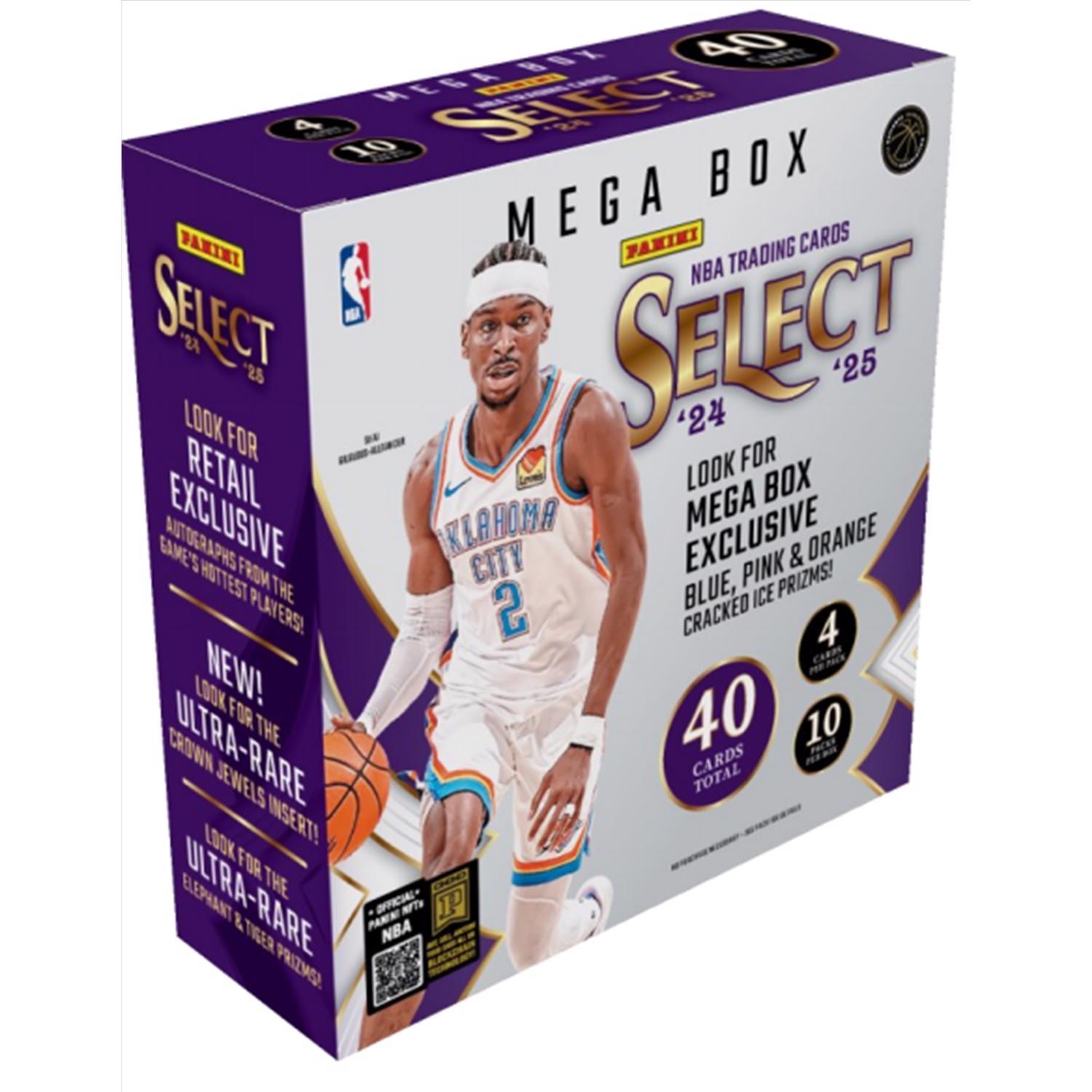 Panini Select NBA 2024/25 Basketball Mega Box Trading Cards Mfr# 2