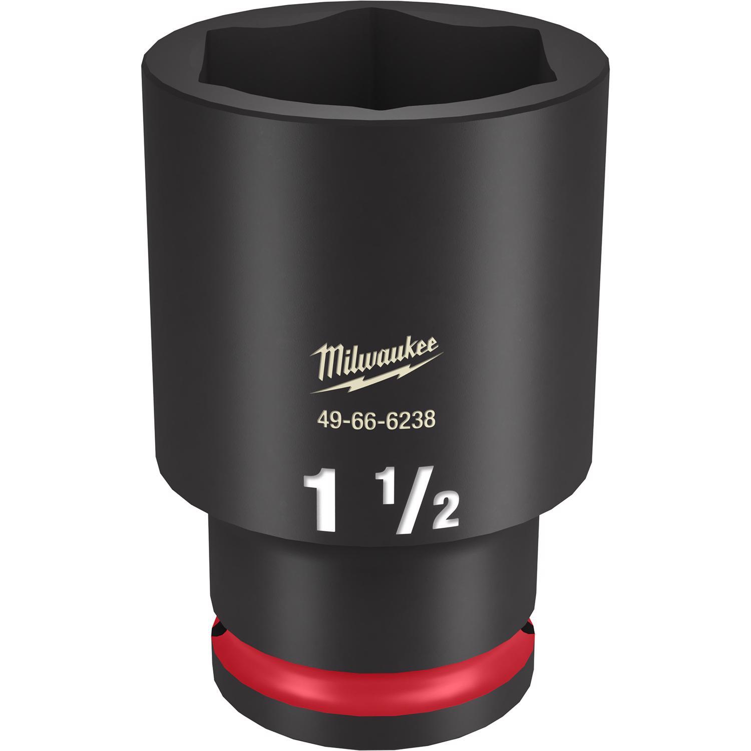 Milwaukee Shockwave 1-1/2 in. X 1/2 in. drive SAE 6 Point Deep