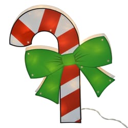 ProductWorks Candy Cane Window Decoration 15.74 in.