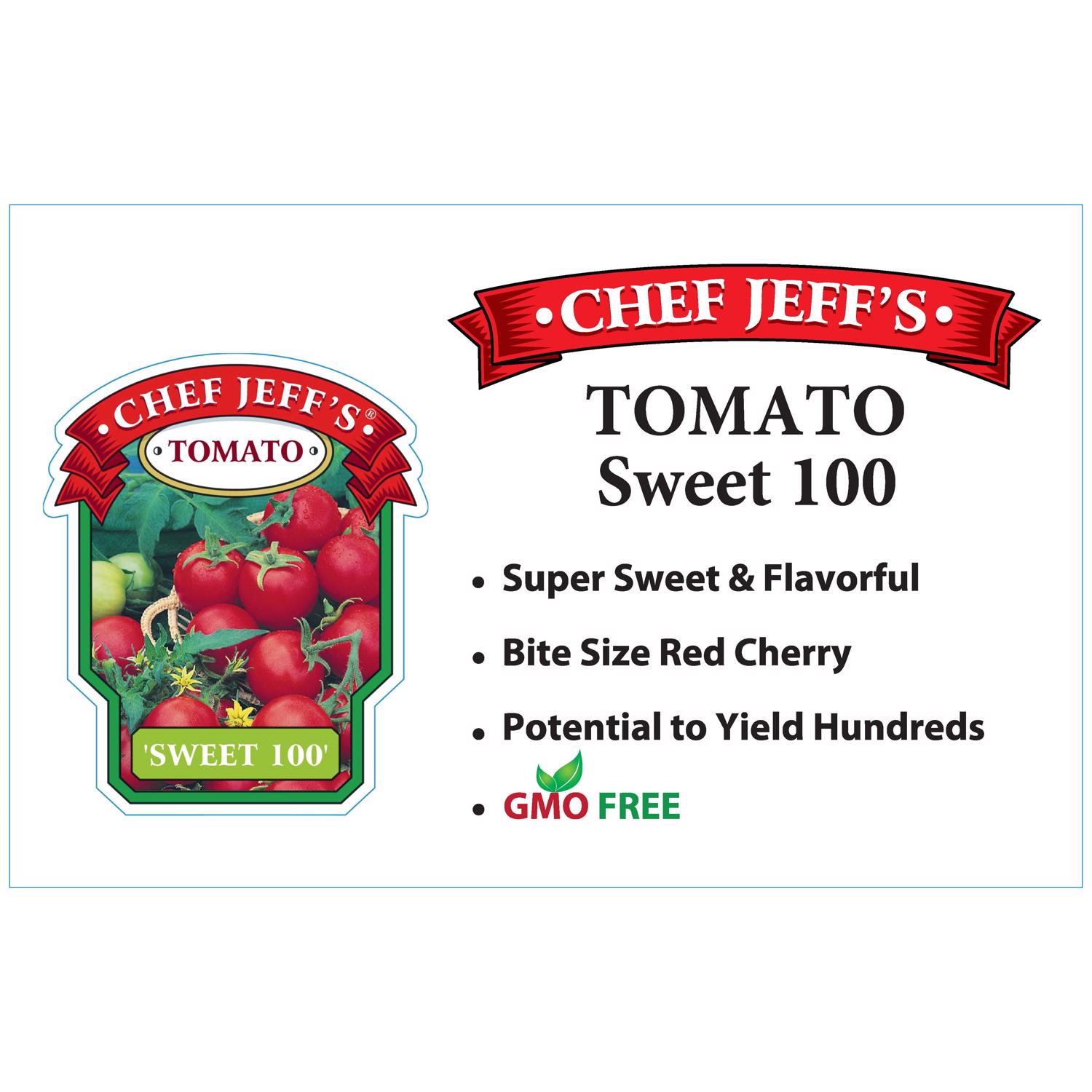 Chef Jeff Red Standard Sweet 100 Tomato Vegetable Plant Mfr