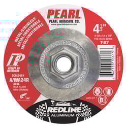 Pearl Abrasive Redline 4-1/2 in. D X 5/8-11 in. Grinding Wheel
