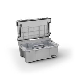 DECKED 10.7 in. W X 7.9 in. H X 17.1 in. D Sixer 16 Tool Storage Bin Polypropylene Gray