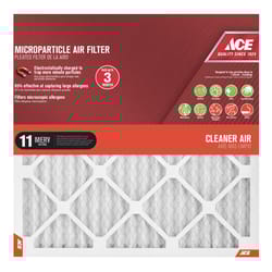 Ace 20 in. W X 20 in. H X 1 in. Synthetic 11 MERV Pleated Microparticle Air Filter 1 pk