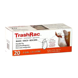 Trashrac 5 gal. Trash Bags Handle Tie 20 pk